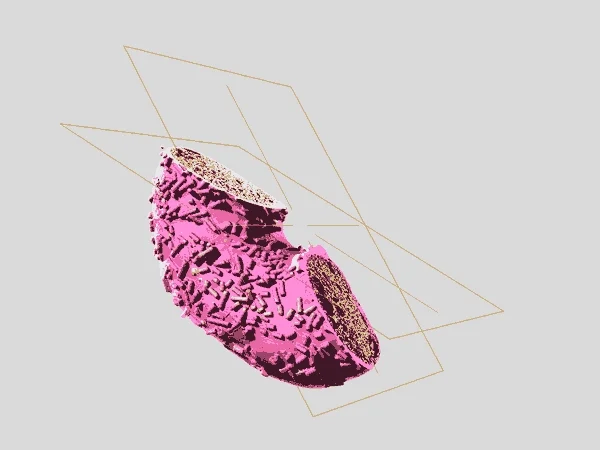 Clipping a donut with two clipping planes
