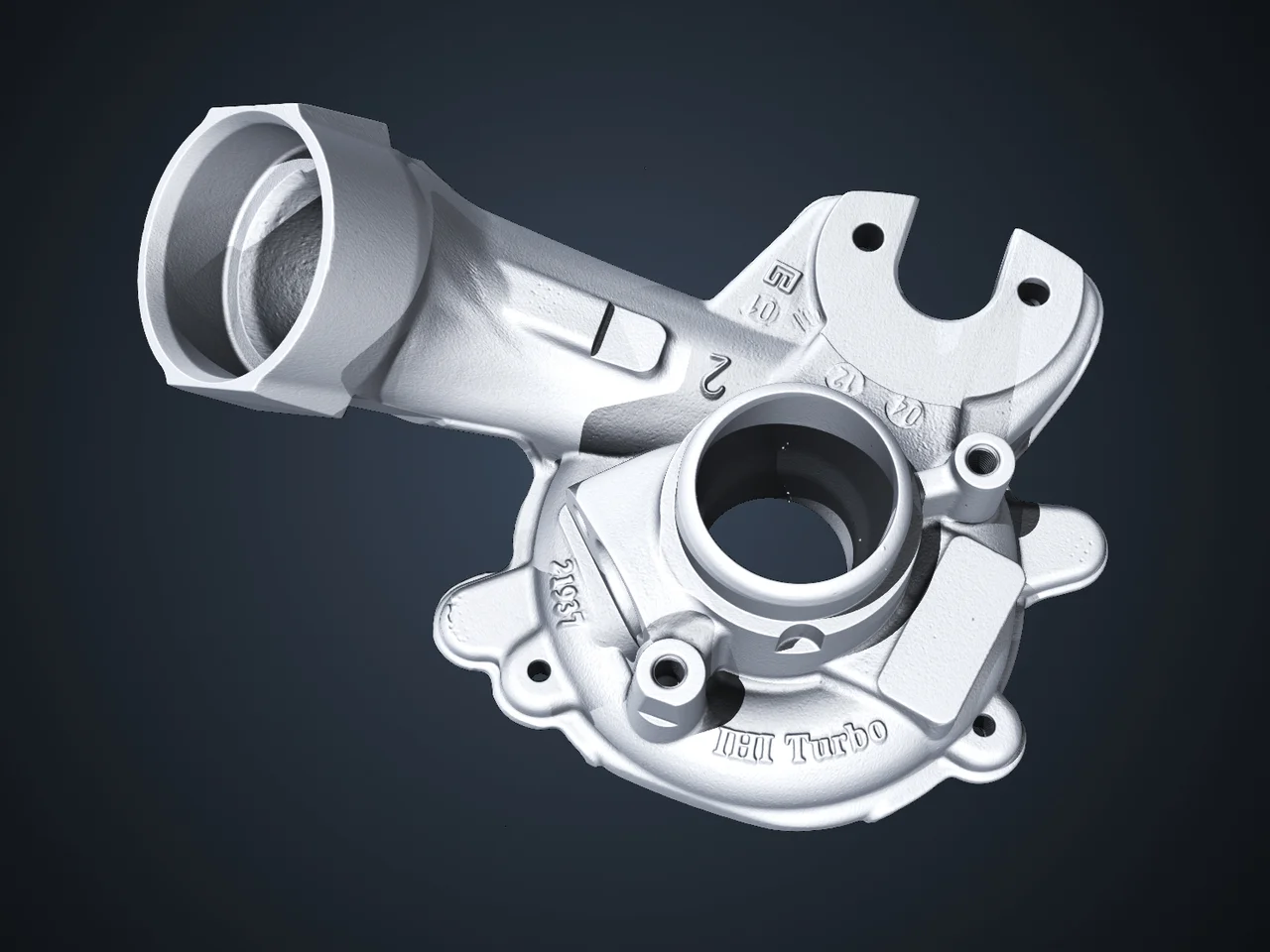 Turbocharger rendered in VGSTUDIO MAX