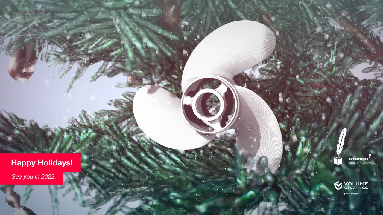 HD wallpaper with a propeller on a Christmas tree