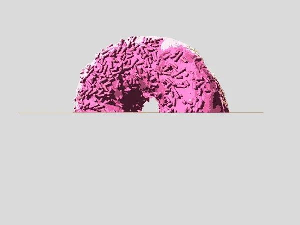 Clipping a donut with one clipping plane