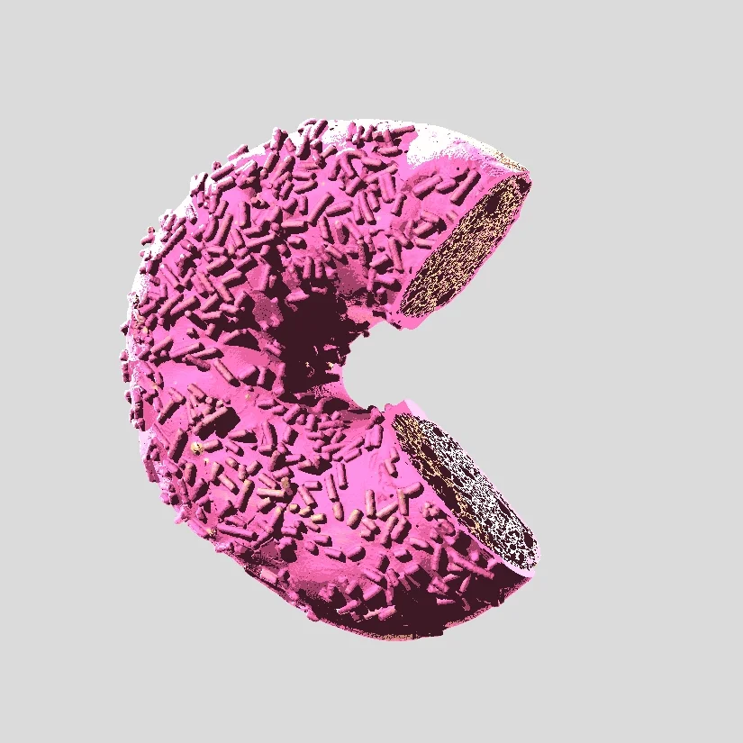 Donut eating dots